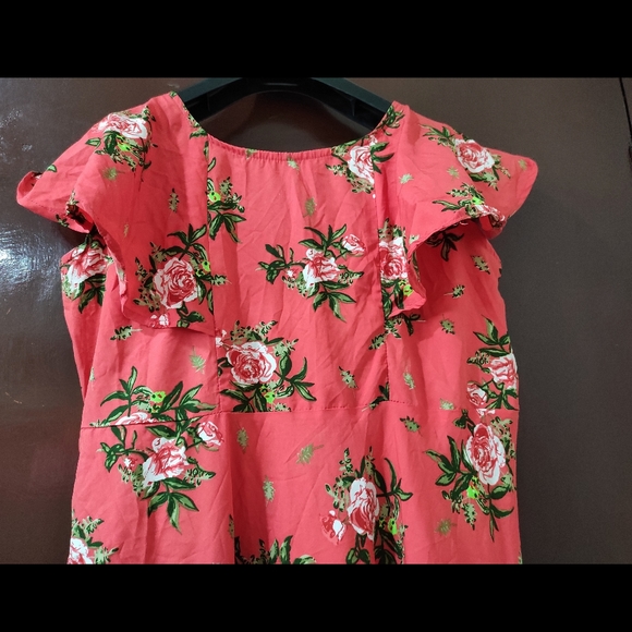 FLORAL PEACH DRESS - Picture 7 of 8